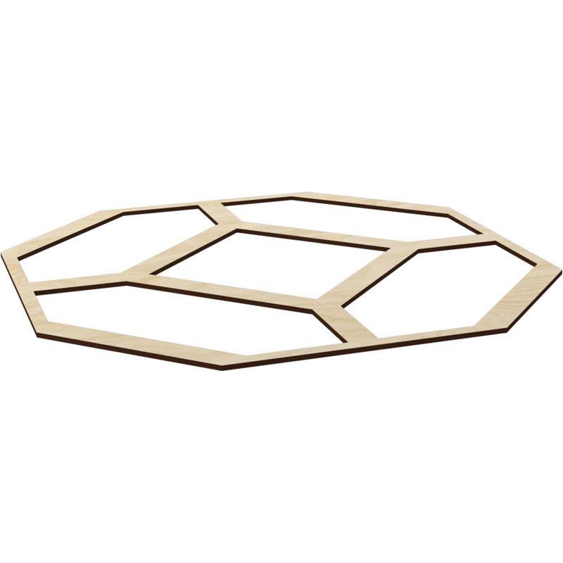 Panneaux muraux Cameron (paquet de 1), Bouleau, H 66,83 po x l 66,83 po x P 0,375 po