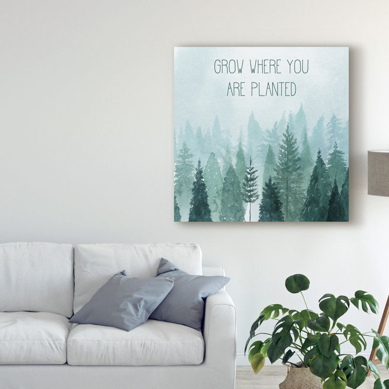 « little grow ii », peinture sur toile tendue, H 18 po x l 18 po x P 2 po