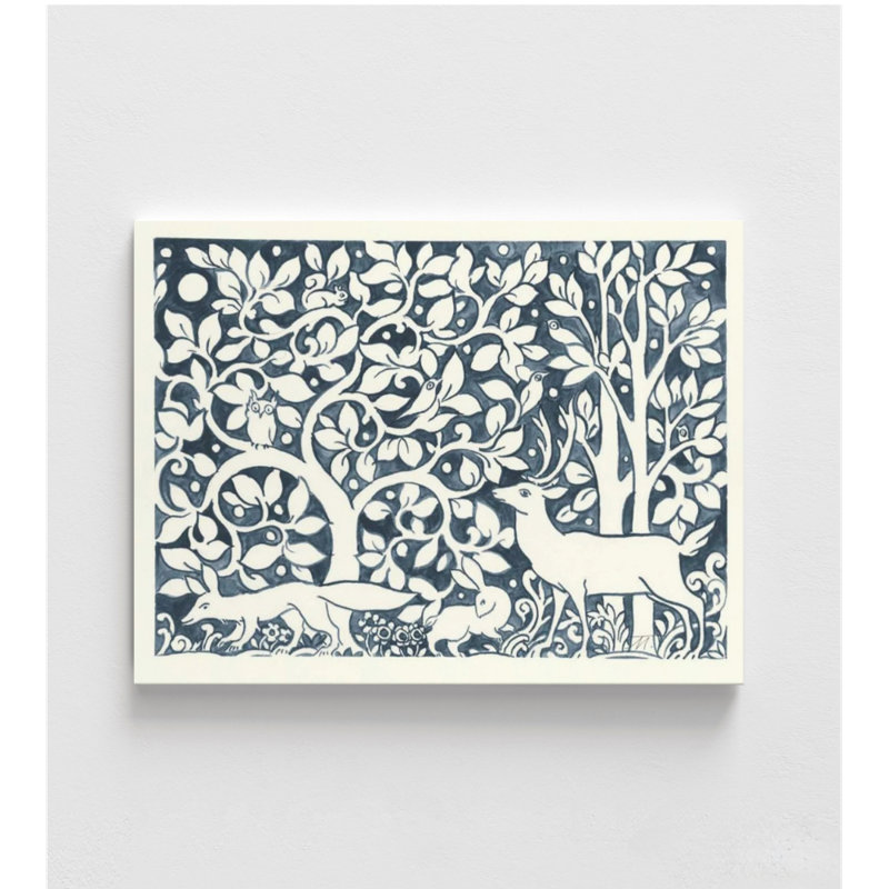 Forest Life Wall Art, No Mat, 12" H x 16" W, Print Only