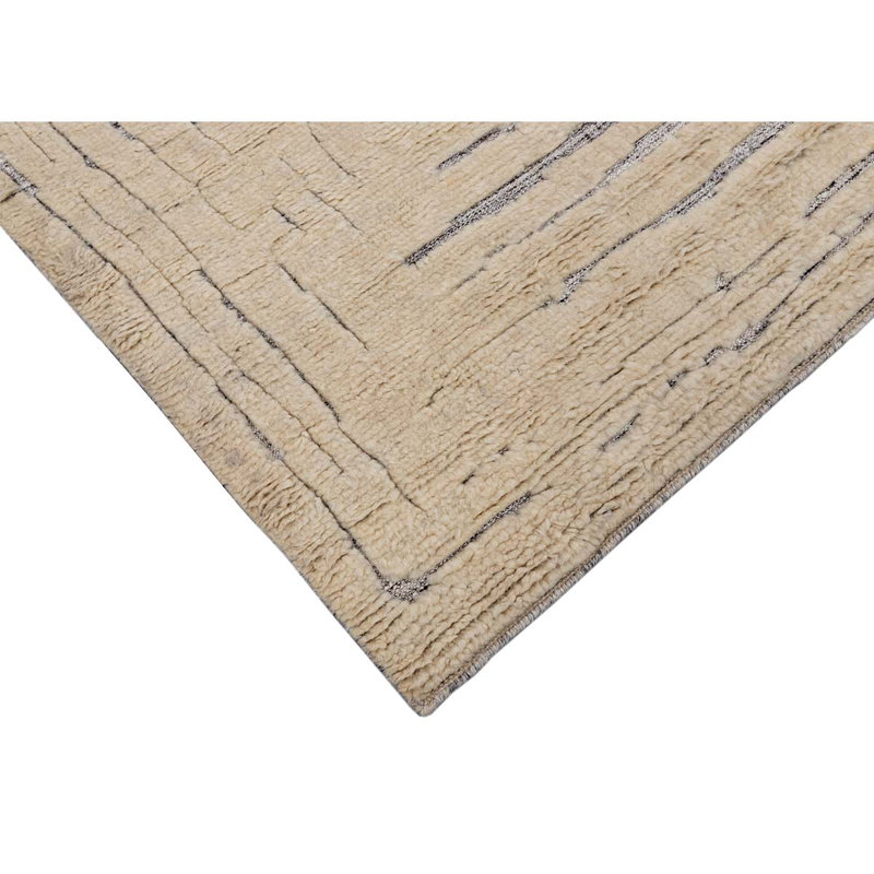 Wool Geometric Area Rug, Rectangle 8' x 10'