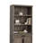 Library Hutch, Brown Finish
