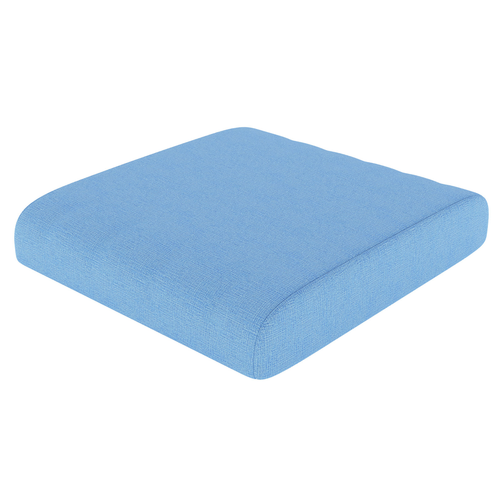 Sunbrella® Outdoor Ottoman Cushion, Sunbrella® Canvas Air Blue, 4" H x 22" W x 20" D