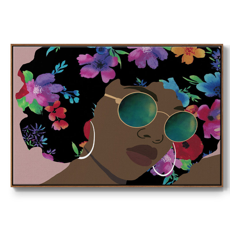 «Butterfly Diva Iompemium», reproduction encadrée, 27" H x 41" W x 2" D, Cadre noyer