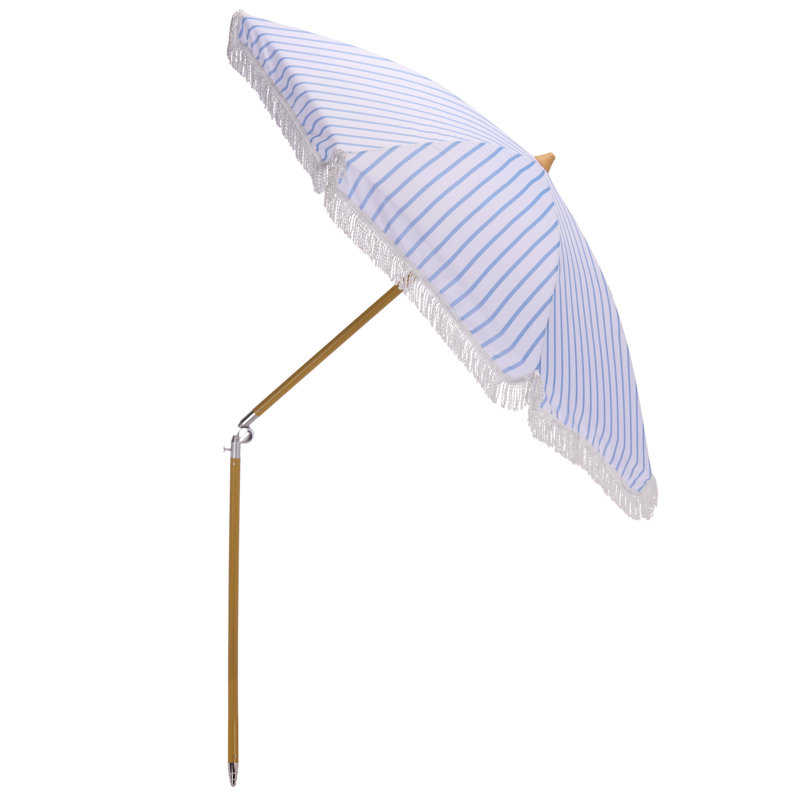 Parasol Bella Beach, Rayures bleu bébé