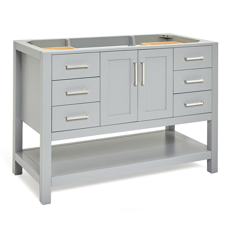 48'' W Single Bathroom Vanity Base, Gray