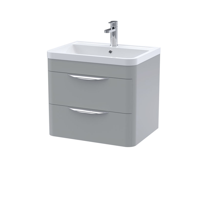 Parade 600 mm Bathroom Vanity, Satin Grey