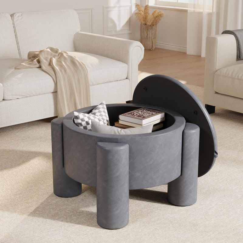 Repose-pieds 24 po avec plateau amovible, Gris
