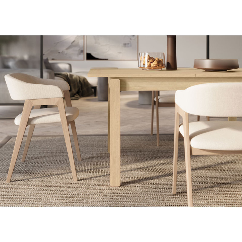 Extendable Dining Table, Beige