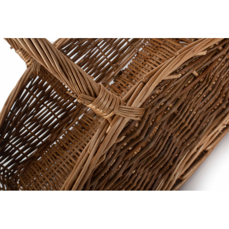 Wicker Garden Trug Basket, 28cm H x 35cm W x 25cm D