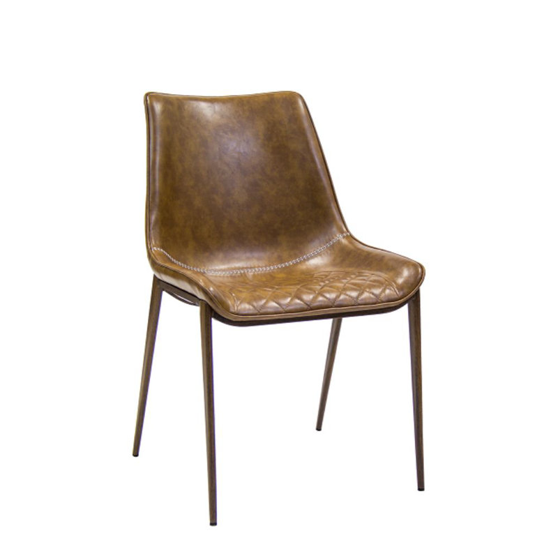 Chaise d'appoint en brun