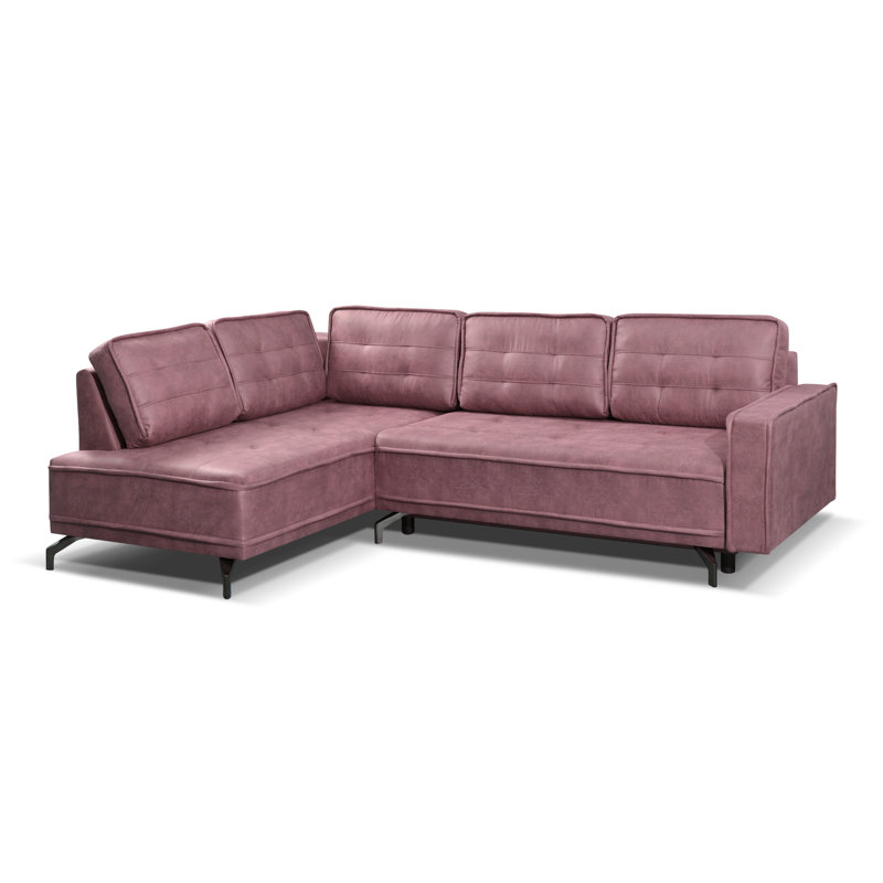 Coppell 4 Seater Sofa Bed, Left Hand Facing, Lavender