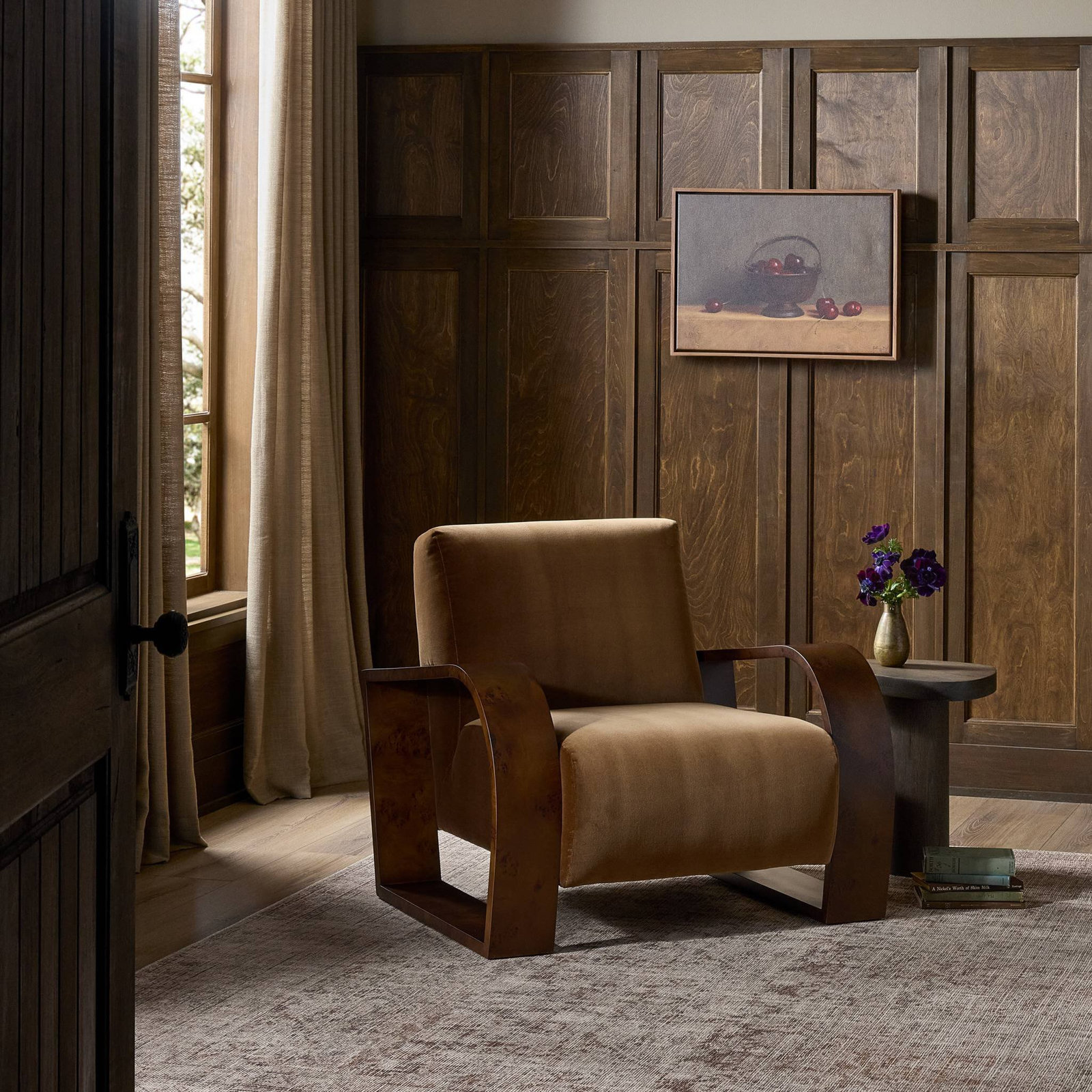 Montez Velvet Accent Chair