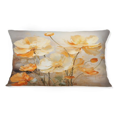 Coussin Peach Buttercups Romantic Impression I - Buttercups