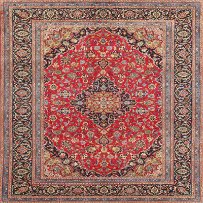 Tapis traditionnel rouge / brun