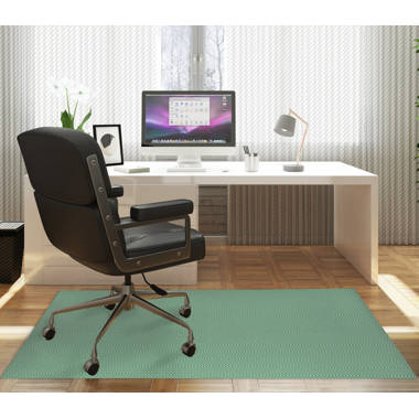 micykuxu Square Chair Mat with Straight Edge for Firm Surfaces