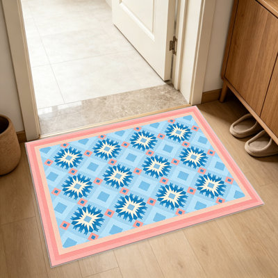Tapis Blush Blue Star