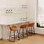 Upholstered Counter Stool With Metal Frame-149293157