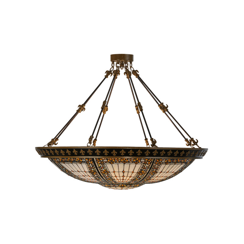Fleur-de-lis 8 - Light Semi Flush Mount