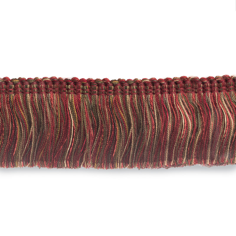 Library Brush Fabric, Crimson