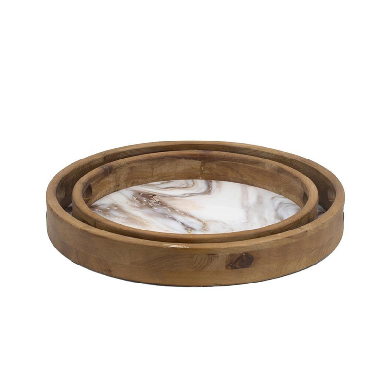 Wood Tray - Set of 2