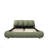 Luxury Upholstered Platform Bed With Oversized Padded Backrest And Solid Wood Frame,Suitable For Multiple Heights Of Mattresses