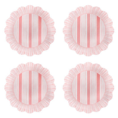 Cabana Stripe Melamine Dessert/Salad Plates