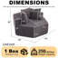 Chaises d'appoint modernes, 54 po Chenille Hexagon Lounge for Home