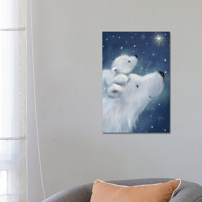 Polar Bear And Cub II by MAKIKO - Wrapped Canvas Gallery-Wrapped Canvas Giclée