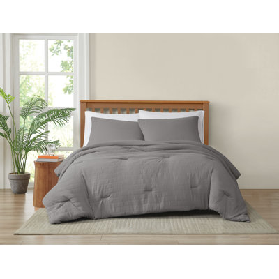 Ensemble d'édredon délavé froissé Trely Soft
