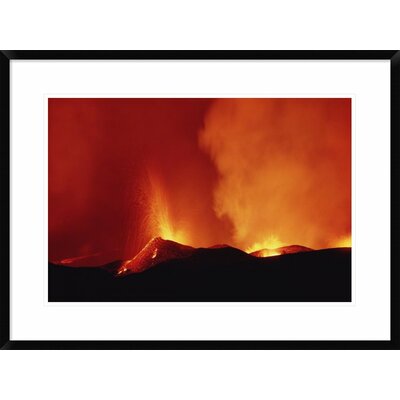 Volcanic Eruption with Lava Fountain and Splatter Cone, Galapagos Islands, Ecuador' Framed Photographic Print -  Global Gallery, DPF-451043-1624-266 Wall Art