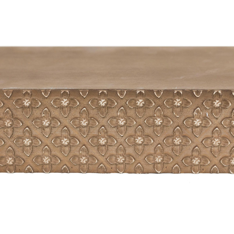 Tablette murale flottante Bucholz, H 3 po x l 24,25 po x P 8,25 po, Naturel