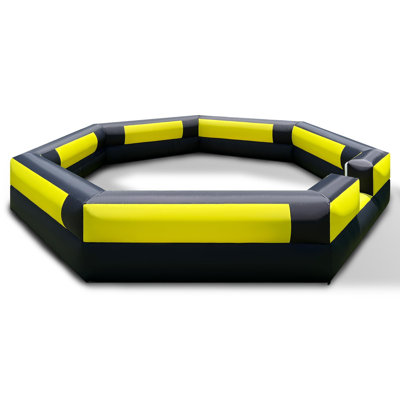 15FT Inflatable Gaga Ball Pit with Built-in Blower, Portable Gaga Ball Pit for Indoor & Outdoor Gaga Ball Activities, Sport Games for Backyard, Park