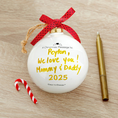 Ornement de Noël personnalisable