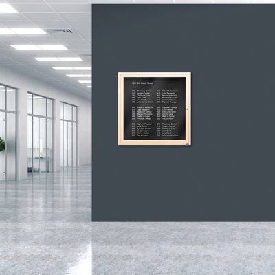 Tableau d'affichage mural fermé pour armoire d'annuaire