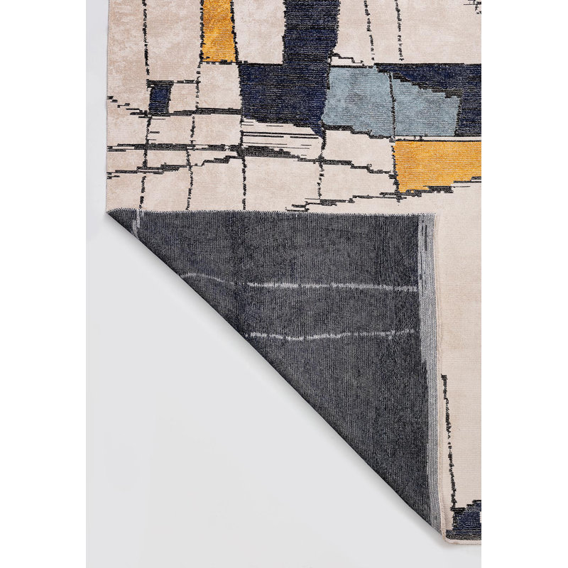 Rapture Abstract Area Rug, Rectangle 6'7" x 9'10"