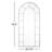 Baylen Metal PATTERN ARCH Wall Mirror
