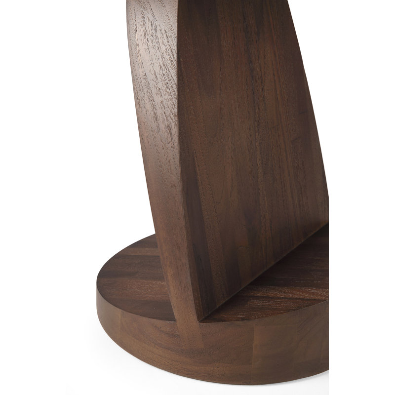 Oblic Solid Wood End Table