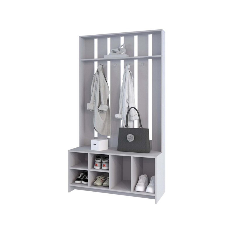 Hall Tree Open Storage And Coat Space