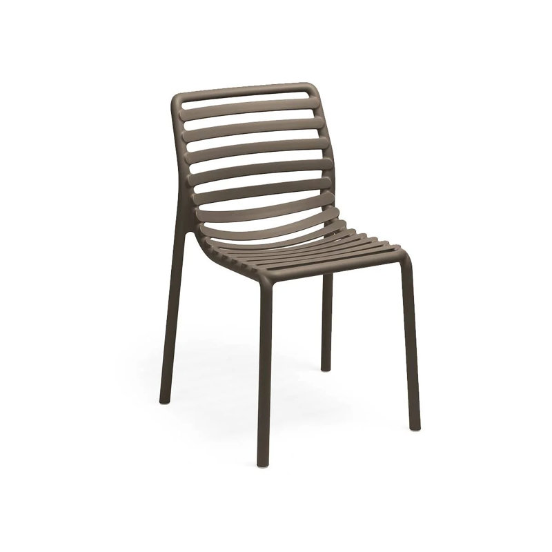 Doga Outdoor Dining Side Chair, Tabacco