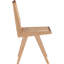 Chaise d'appoint à dossier plein en bois massif Abraxas-478732987