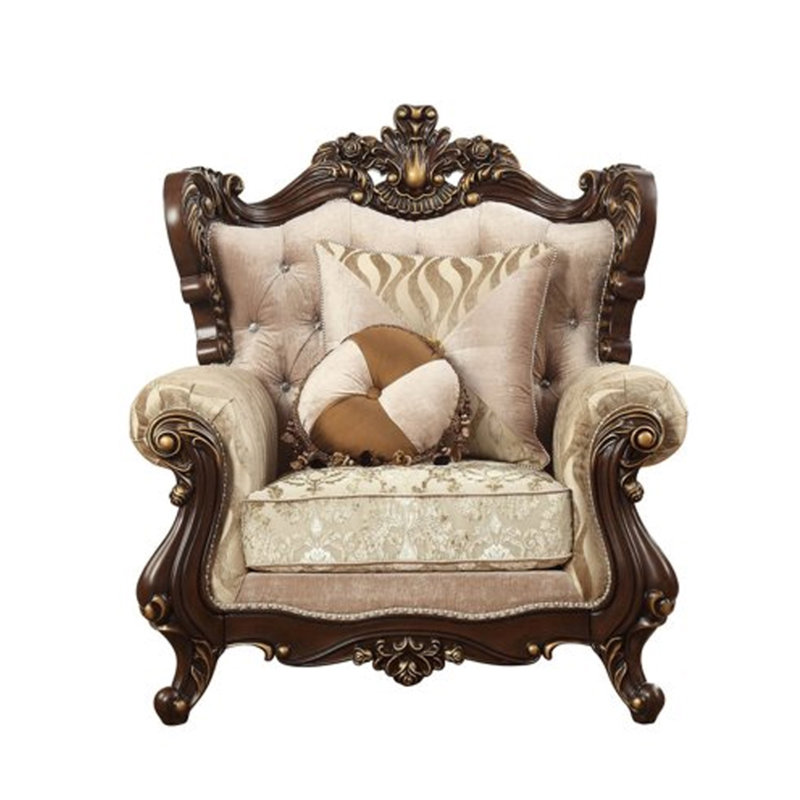 Fauteuil capitonné large 35,75 po Garran