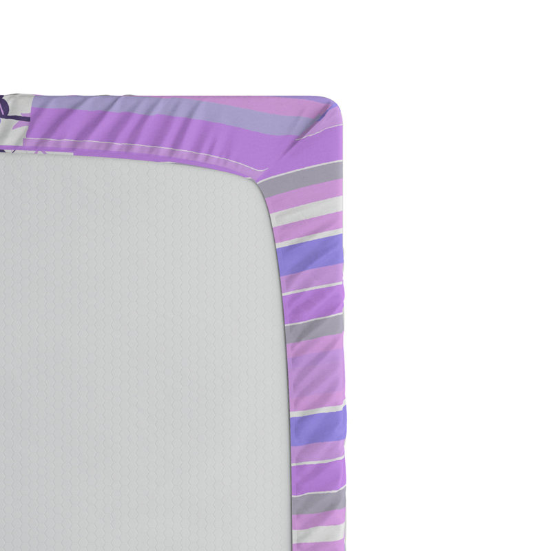 Microfiber Floral Fitted Sheet, Full Fitted Sheet