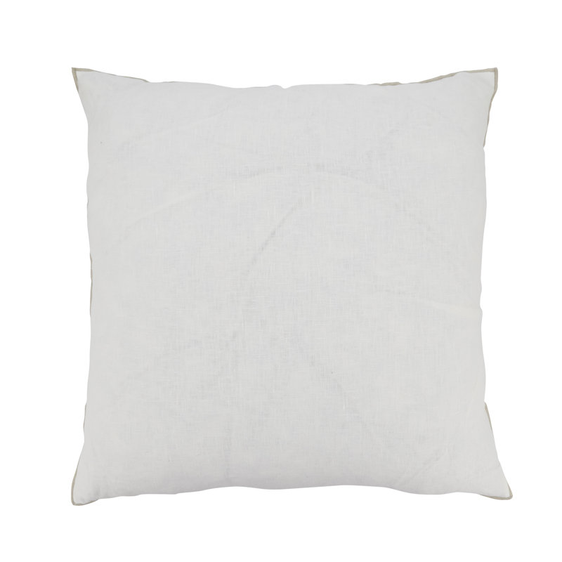 Coussin Riggs, polyester, Ivoire