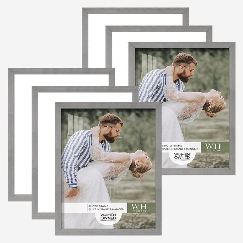 Grey Wood Picture Frame - Set of 6, 11" x 14"