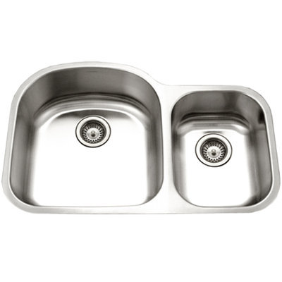 Eston 32.19'' L Double Bowl Stainless Steel Kitchen Sink