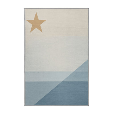 Machine Washable Dyal July 4Th Modern & Contemporary Abstract Rug in Gray – Gray Binding