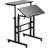 Ladejah Adjustable Metal Base Computer Desk