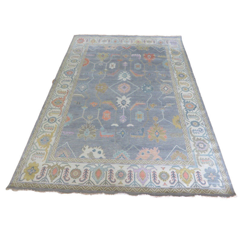 Tapis oriental gris Oushak 9 pi 10 po x 13 pi 11 po E181F82A532741358B7BCA6C10F63261