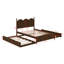 Grand lit plateforme avec lit gigogne