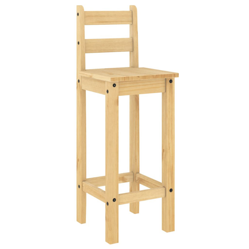 Aastha Solid Wood Counter Stool, Brown
